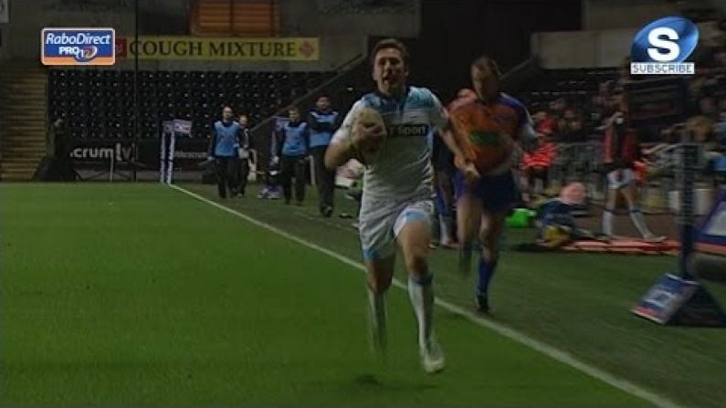 Video: Glasgow Warriors Go Full Length Of The Field To Score Against The Ospreys