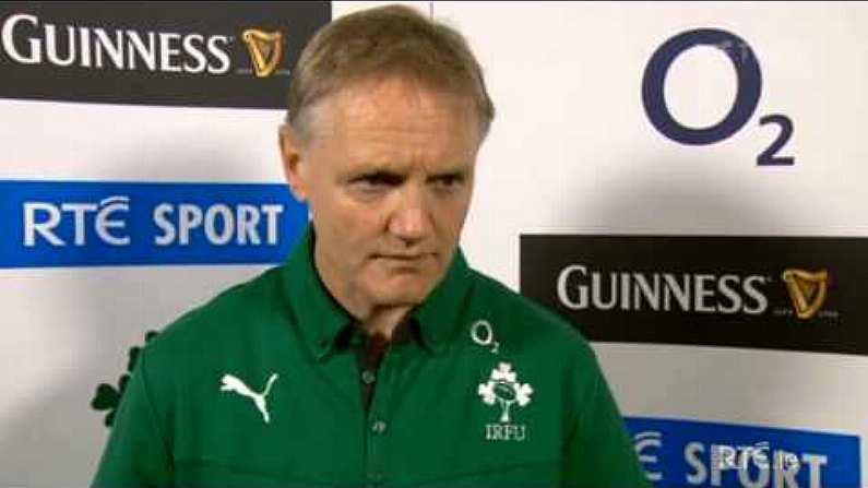 Video: Joe Schmidt's Honest Post-Match Interview