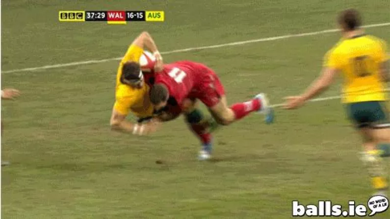 GIFs: Two Crunching Tackles By George North And Richard Hibbard