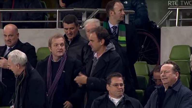 Roy Keane And Martin O'Neill Are Cracking Jokes In The Aviva