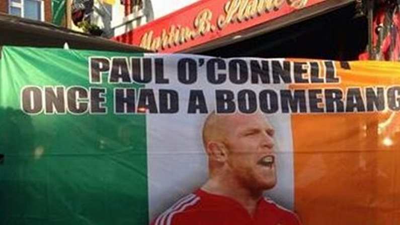 Absolutely Excellent Paul O'Connell Banner For Today's Match