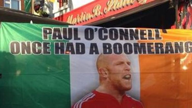 Absolutely Excellent Paul O'Connell Banner For Today's Match