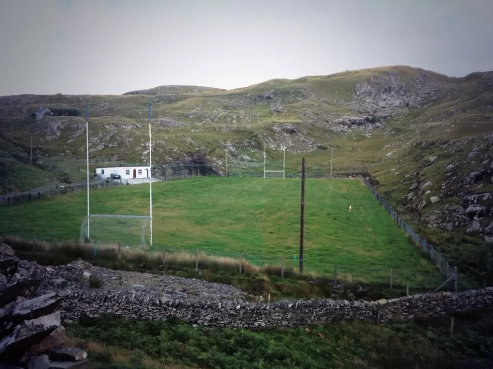 A beautiful setting for a GAA pitch on Inisturk.