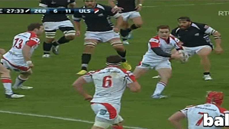 GIF: Sublime Play From Paddy Jackson Creates Darren Cave Try