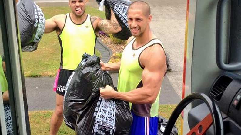 All Black Flanker Works As A Bin Man.