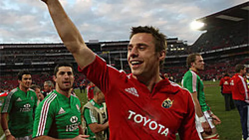 Tommy Bowe In A Munster Jersey