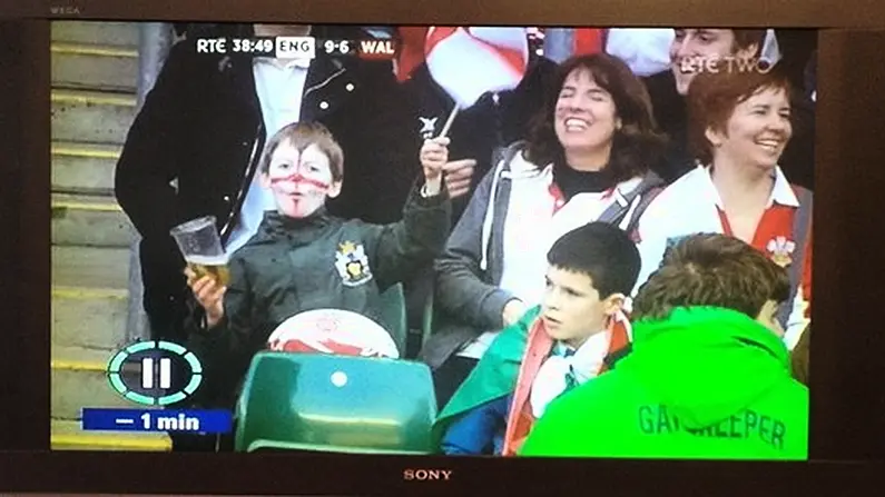 English Kid So Drunk He Celebrates A Victory With 39 minutes Gone..