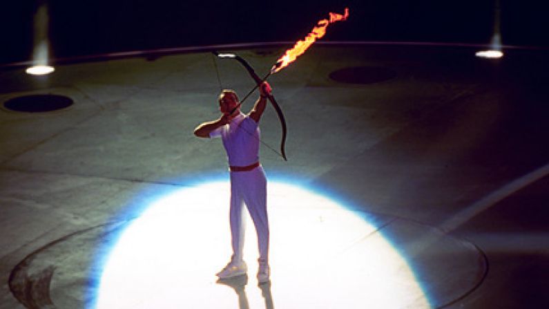 Which Is Cooler: 1992 Olympic Torch Lighting Or Seán Óg Flaming Sliotar Shot In 2005?