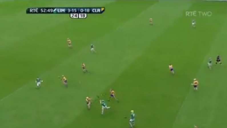 2 minutes 50 seconds of breathless hurling between Clare and Limerick.