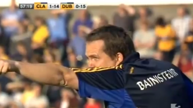 Davy Fitz's Sideline Antics In The Clare-Dublin Match