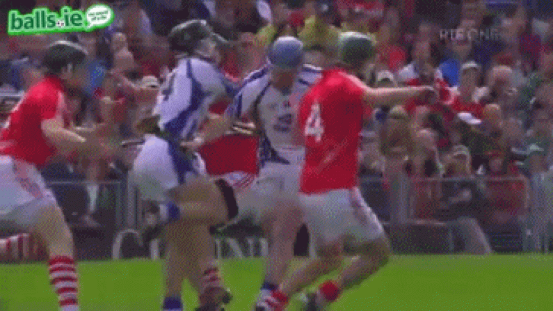 Your slow motion knee to the testicles GAA GIF of the day.