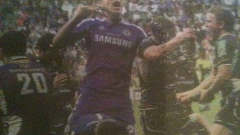 Unfortunate John Terry Picture In Todays Evening Herald