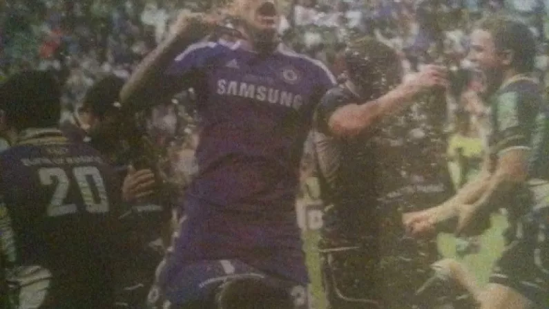 Unfortunate John Terry Picture In Todays Evening Herald