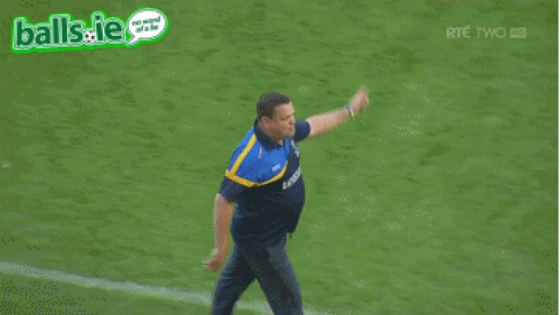 The Christy Ring Cup final manager's dust-up GIF.