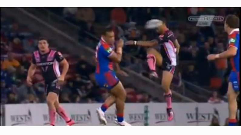 Rugby League Ball To The Head