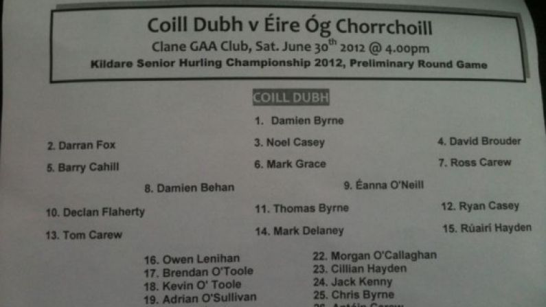 Seanie Johnston Not In The Coill Dubh Squad Today But...