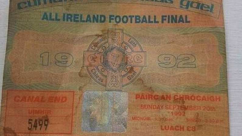 A Ticket From The Last Time Donegal Were In The All-Ireland Final