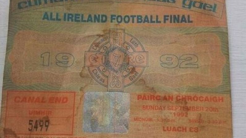 A Ticket From The Last Time Donegal Were In The All-Ireland Final