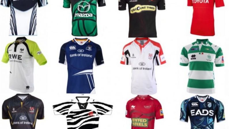 Some Of The Kits You Will See In This Years Rabo Pro 12.