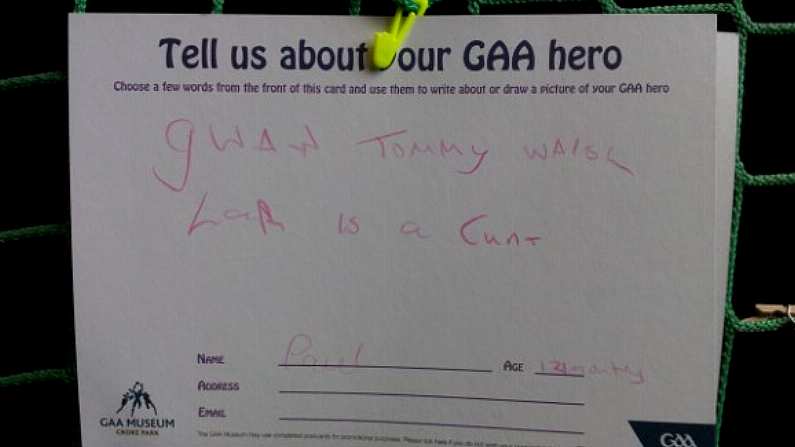 Lar Corbett Vs. Tommy Walsh At The GAA Legends Wall Of Fame (Warning: Bad Language)