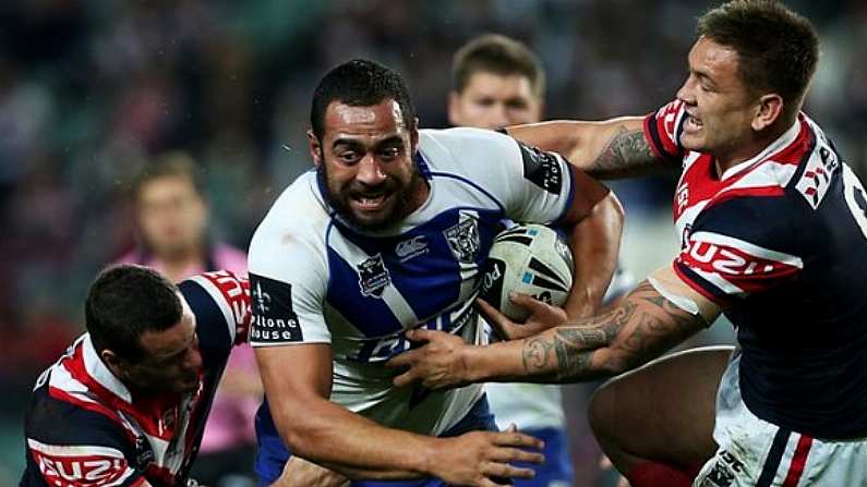 Big Run From Sam Kasiano In The NRL Quarter Finals.