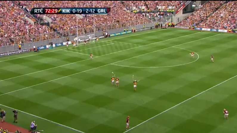 VIDEO: Joe Canning's point to send the game to a replay.