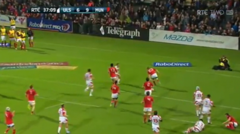 VIDEO: Great move sees Keith Earls score Munster.