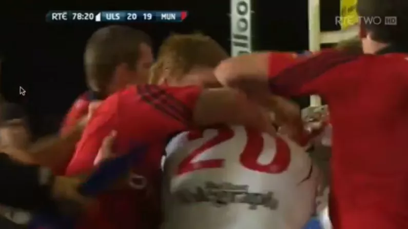VIDEO: Things get a little heated between Munster and Ulster.