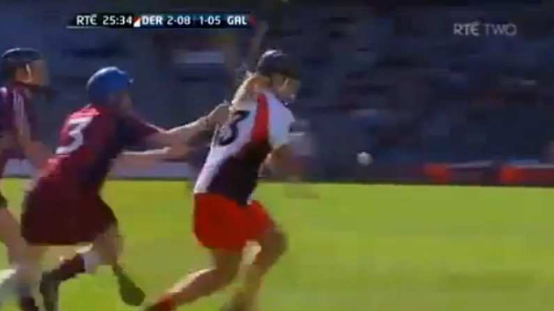 Kate McAnenly's Joe Canning-esque goal from the All-Ireland Intermediate Camogie Final.