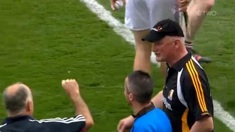 GIF: Anthony Cunningham thinks Brian Cody is all talk.