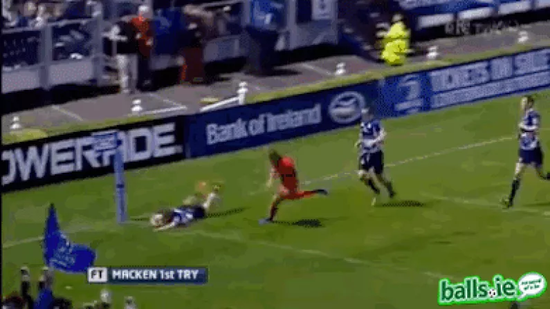 GIF: Excellent Brendan Macken try from Leinster's victory over Edinburgh.