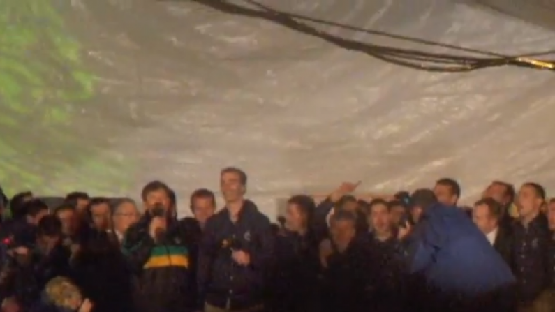 It's all been building up to this moment - Jim McGuinness and Daniel O'Donnell sing 'Destination Donegal'.