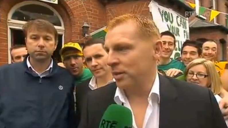 Celtic manager Neil Lennon was at the All-Ireland Football Final.