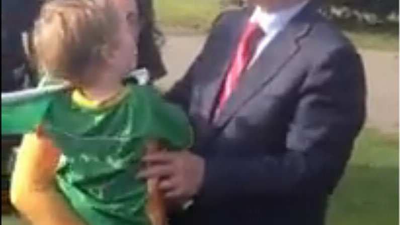 Enda Kenny Makes Young Donegal Fan Cry.