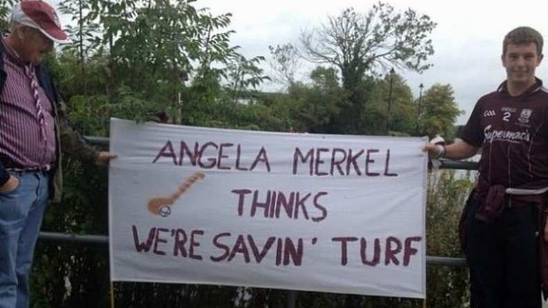 The Galway Angela Merkel Flag.