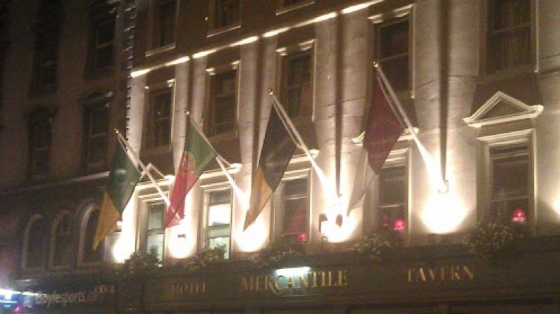 'Mayo' Flag Outside The Mercantile