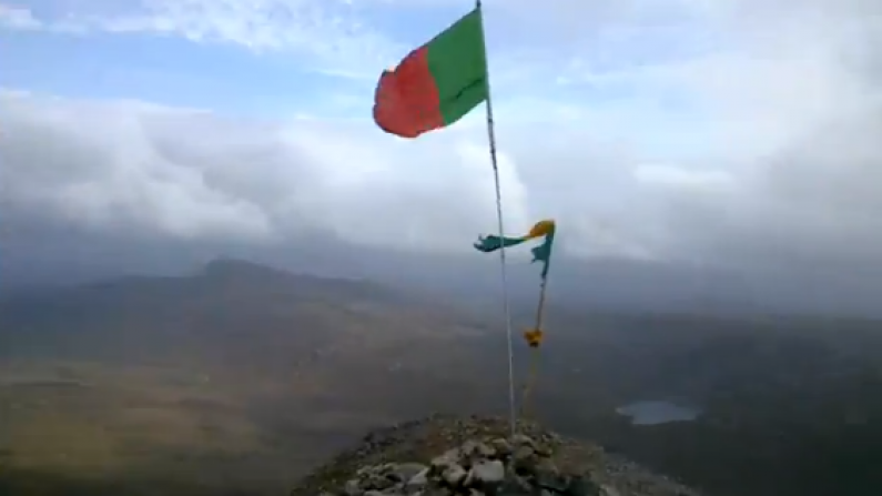 Video Of A Few Mayo Lads Placing The Green And Red Flag Atop Mount Errigal
