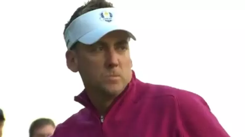 Watch: Ian Poulter Bringing The Noise On the First Tee Today.