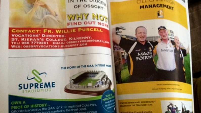 The Most Random Ad From The All-Ireland Final Programme