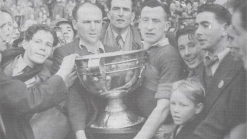 Mayo's 1951 All-Ireland winning captain lifted Sam Maguire with a cigarette in his hand.