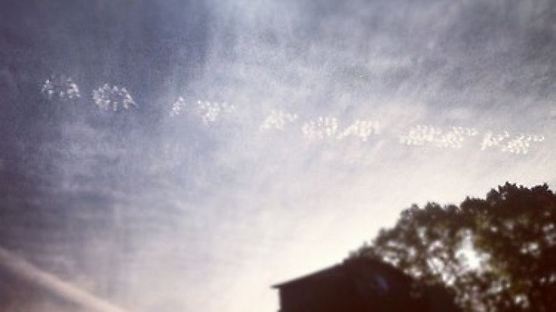 "Do It For Seve" In The Sky Above Medinah.