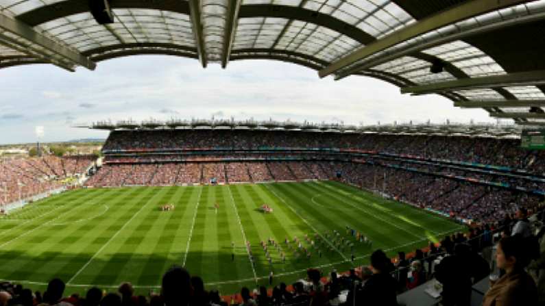 Excellent panoramic photo of Croke Park during the All-Ireland Hurling Final.