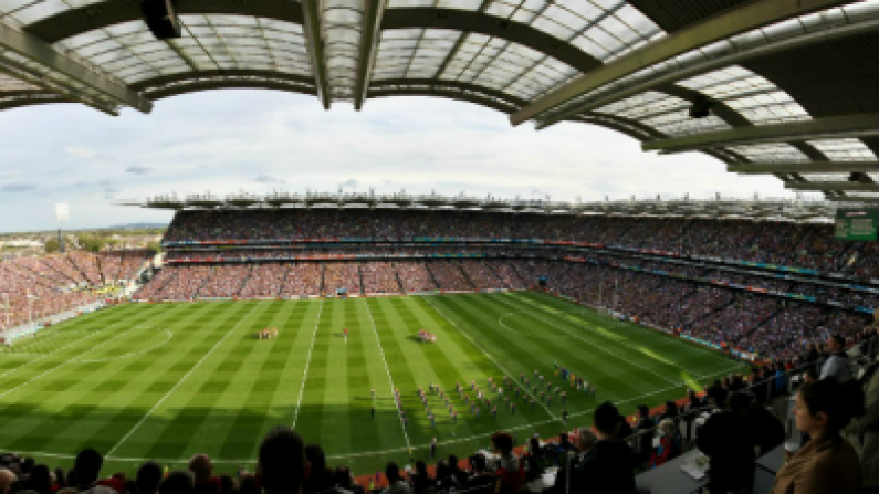 Excellent panoramic photo of Croke Park during the All-Ireland Hurling Final.