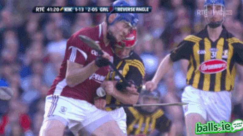 Top 10 GAA GIFs of the summer: No.4 Jonathon Glynn's bone-crushing hit on Cillian Buckley.