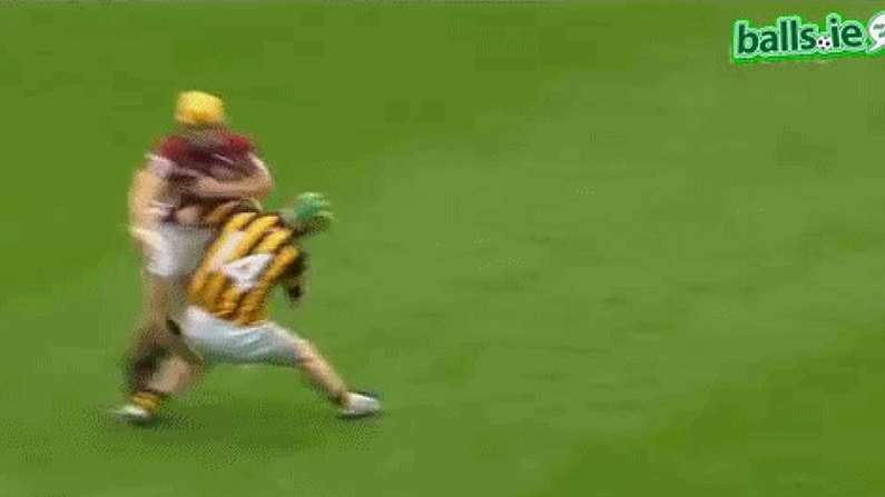 Top 10 GAA GIFs of the summer: No.1 - Johnny Coen runs straight through Richie Power.