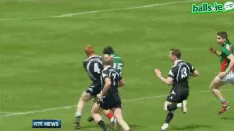 Top 10 GAA GIFs of the summer: No.2 - Ross Donovan's devastating Connacht Final shoulder.