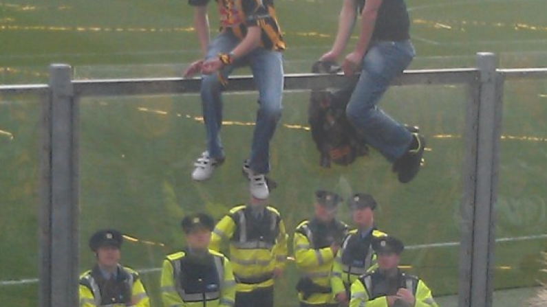 Two Kilkenny supporters attempted a pitch invasion yesterday.