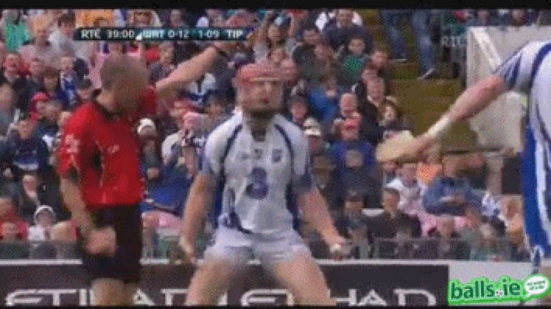 Top 10 GAA GIFs of the Summer: No.10 - John Mullane celebrates a winning free.