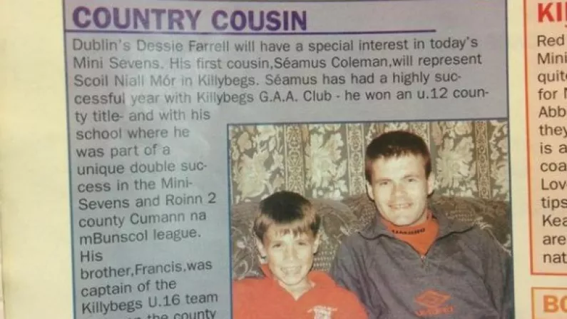Today I Learned That Seamus Coleman Is First Cousins With Dessie Farrell
