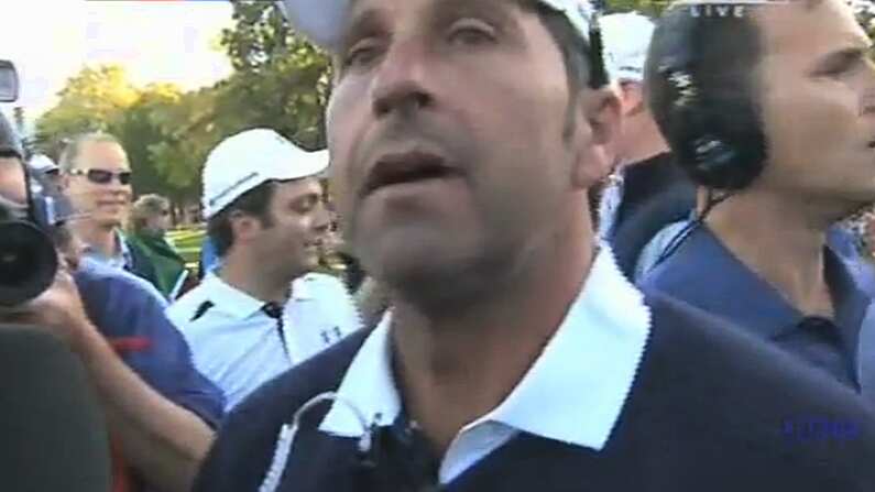 Jose Maria Olazabal's Emotional Interview After Winning The Ryder Cup.